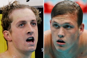 Swimming Australia has ordered Olympic team members Nick D'Arcy, left, and Kenrick Monk to remove photos of themselves posing with guns from their social media sites.